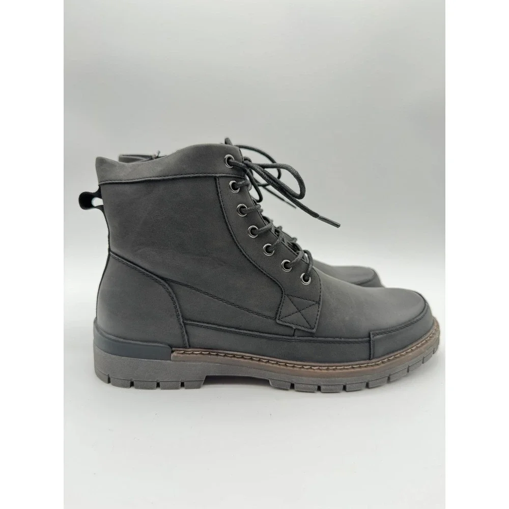 Joules Mens Boots US 11‎ Black Lace Up Casual Ankle Boots